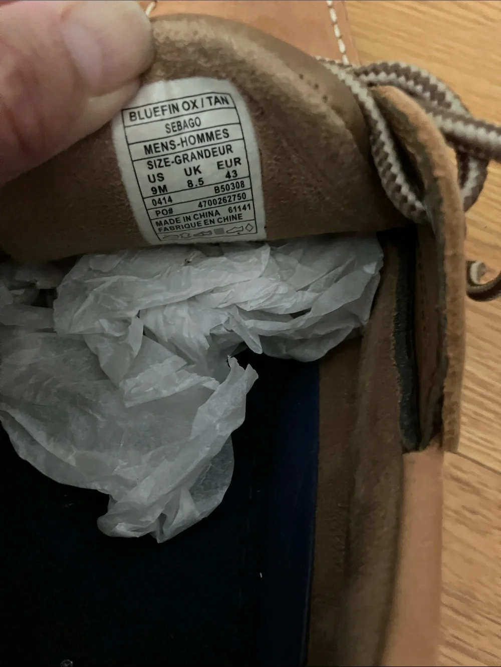Sebago Men's Tan Nubuck Boat Shoes with Contrast Laces